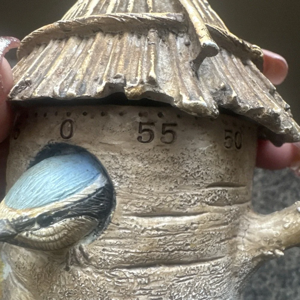 Hallmark Bird House Kitchen Timer Nature's Sketchbook Blue Birds Works! Cottage
